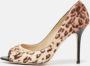 Jimmy Choo Pre-owned Fabric heels Brown Dames - Thumbnail 2