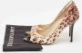 Jimmy Choo Pre-owned Fabric heels Brown Dames - Thumbnail 9