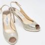 Jimmy Choo Pre-owned Fabric heels Gray Dames - Thumbnail 4