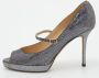 Jimmy Choo Pre-owned Fabric heels Gray Dames - Thumbnail 2