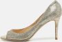 Jimmy Choo Pre-owned Fabric heels Gray Dames - Thumbnail 2