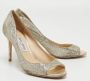 Jimmy Choo Pre-owned Fabric heels Gray Dames - Thumbnail 4