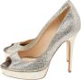 Jimmy Choo Pre-owned Fabric heels Gray Dames - Thumbnail 3