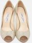 Jimmy Choo Pre-owned Fabric heels Gray Dames - Thumbnail 3