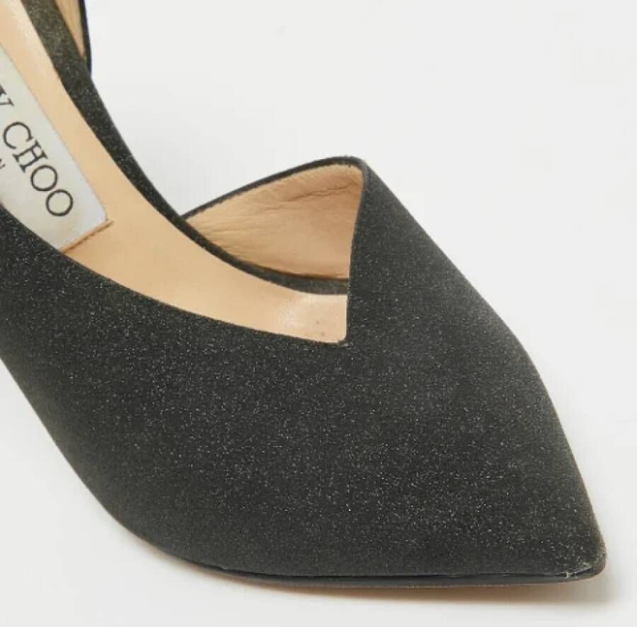 Jimmy Choo Pre-owned Fabric heels Gray Dames