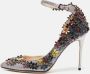 Jimmy Choo Pre-owned Fabric heels Gray Dames - Thumbnail 2