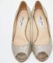 Jimmy Choo Pre-owned Fabric heels Gray Dames - Thumbnail 3