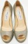 Jimmy Choo Pre-owned Fabric heels Gray Dames - Thumbnail 2