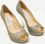 Jimmy Choo Pre-owned Fabric heels Gray Dames - Thumbnail 3