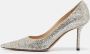 Jimmy Choo Pre-owned Fabric heels Gray Dames - Thumbnail 2