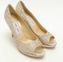 Jimmy Choo Pre-owned Fabric heels Gray Dames - Thumbnail 2