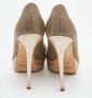 Jimmy Choo Pre-owned Fabric heels Yellow Dames - Thumbnail 5