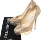 Jimmy Choo Pre-owned Fabric heels Yellow Dames - Thumbnail 7