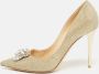 Jimmy Choo Pre-owned Fabric heels Yellow Dames - Thumbnail 2