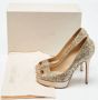 Jimmy Choo Pre-owned Fabric heels Yellow Dames - Thumbnail 9