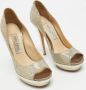 Jimmy Choo Pre-owned Fabric heels Yellow Dames - Thumbnail 4