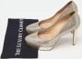Jimmy Choo Pre-owned Fabric heels Yellow Dames - Thumbnail 9