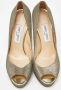 Jimmy Choo Pre-owned Fabric heels Yellow Dames - Thumbnail 3