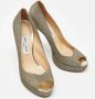 Jimmy Choo Pre-owned Fabric heels Yellow Dames - Thumbnail 4