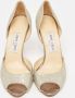 Jimmy Choo Pre-owned Fabric heels Yellow Dames - Thumbnail 3