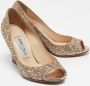 Jimmy Choo Pre-owned Fabric heels Yellow Dames - Thumbnail 4