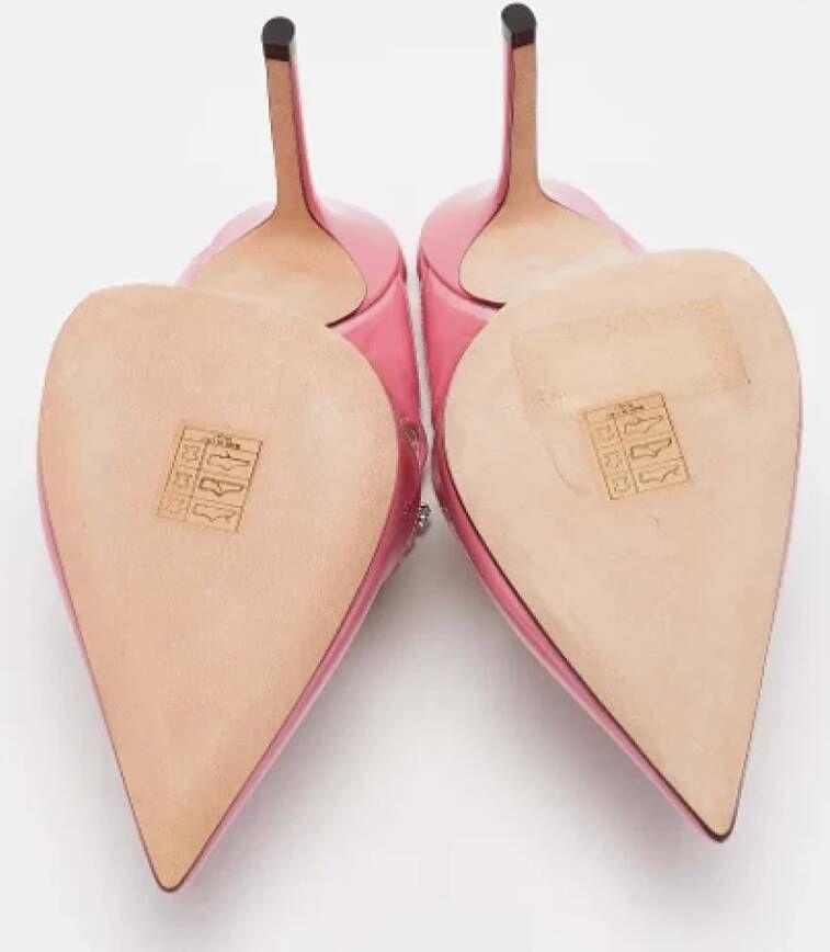 Jimmy Choo Pre-owned Fabric mules Pink Dames