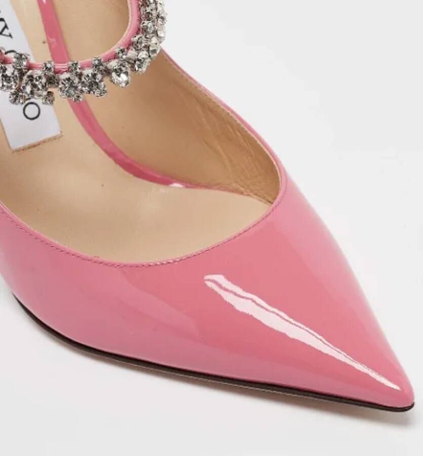 Jimmy Choo Pre-owned Fabric mules Pink Dames