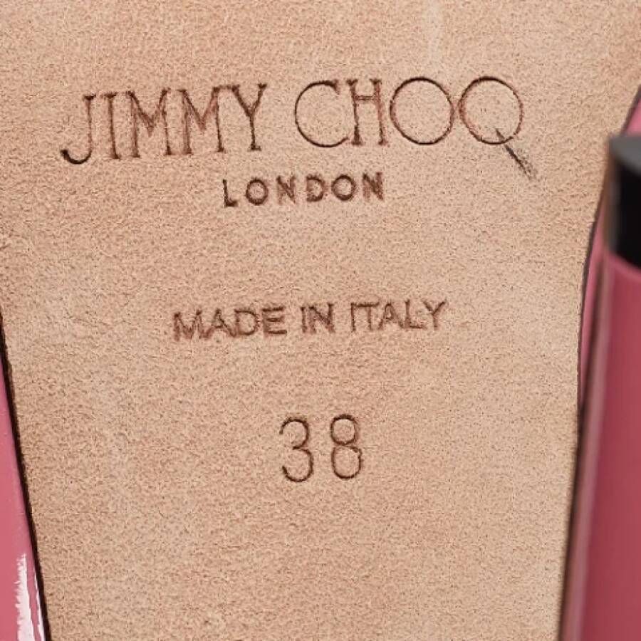 Jimmy Choo Pre-owned Fabric mules Pink Dames