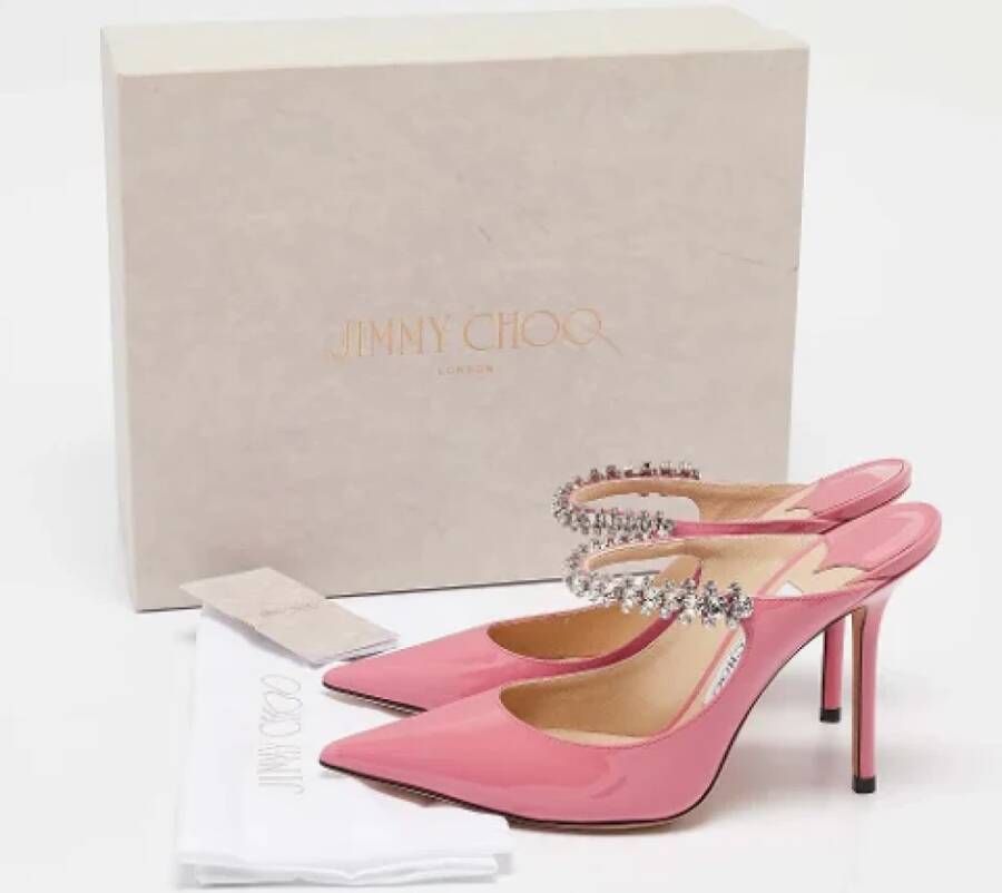 Jimmy Choo Pre-owned Fabric mules Pink Dames