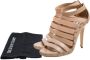 Jimmy Choo Pre-owned Fabric sandals Beige Dames - Thumbnail 7