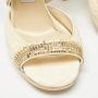 Jimmy Choo Pre-owned Fabric sandals Beige Dames - Thumbnail 7