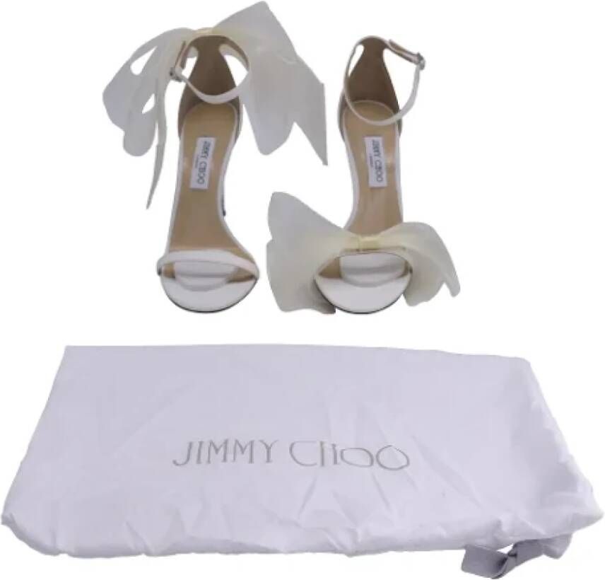 Jimmy Choo Pre-owned Fabric sandals Beige Dames