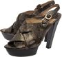 Jimmy Choo Pre-owned Fabric sandals Black Dames - Thumbnail 3