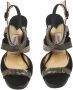 Jimmy Choo Pre-owned Fabric sandals Black Dames - Thumbnail 2