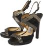 Jimmy Choo Pre-owned Fabric sandals Black Dames - Thumbnail 3