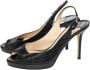 Jimmy Choo Pre-owned Fabric sandals Black Dames - Thumbnail 3