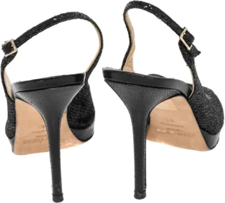 Jimmy Choo Pre-owned Fabric sandals Black Dames