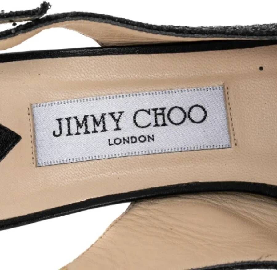 Jimmy Choo Pre-owned Fabric sandals Black Dames