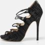 Jimmy Choo Pre-owned Fabric sandals Black Dames - Thumbnail 2