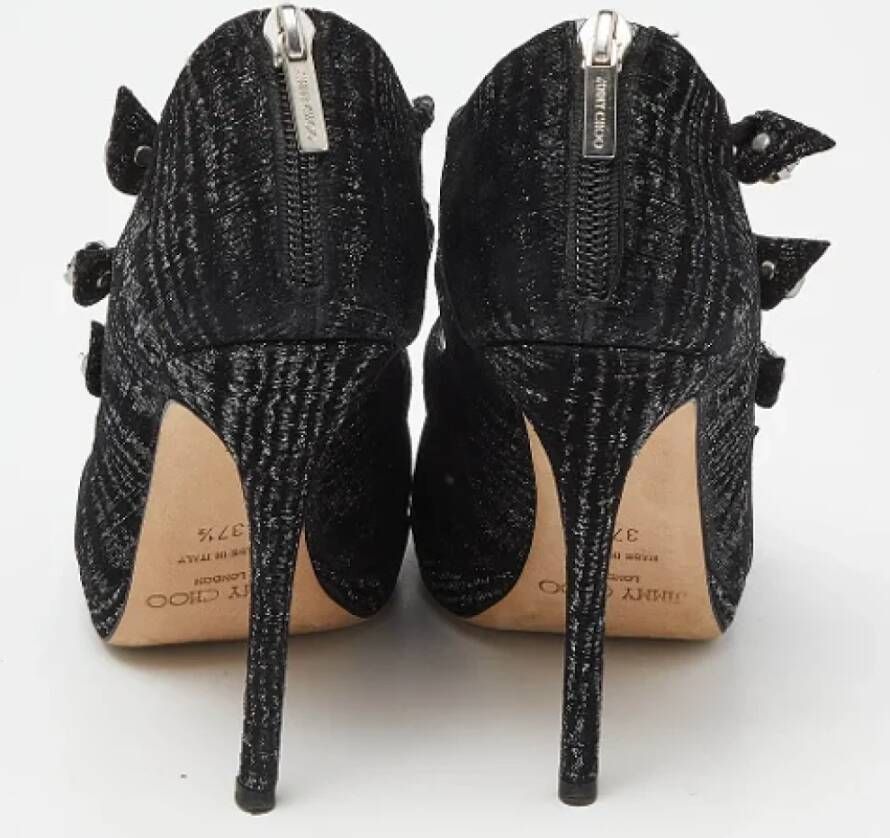 Jimmy Choo Pre-owned Fabric sandals Black Dames