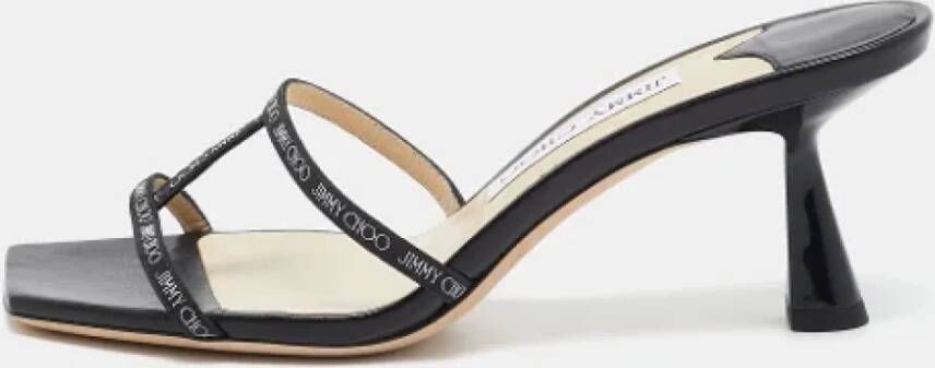 Jimmy Choo Pre-owned Fabric sandals Black Dames