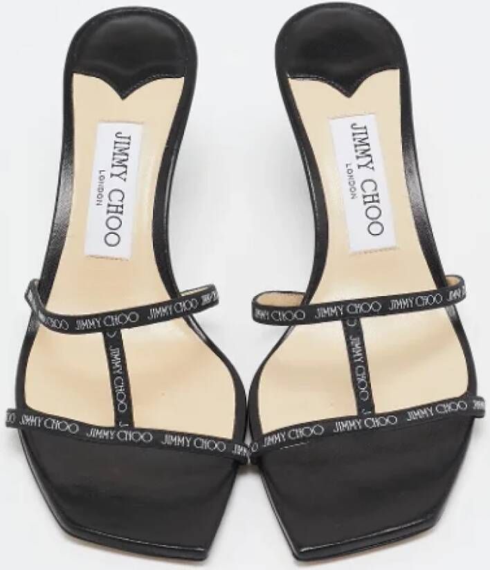 Jimmy Choo Pre-owned Fabric sandals Black Dames