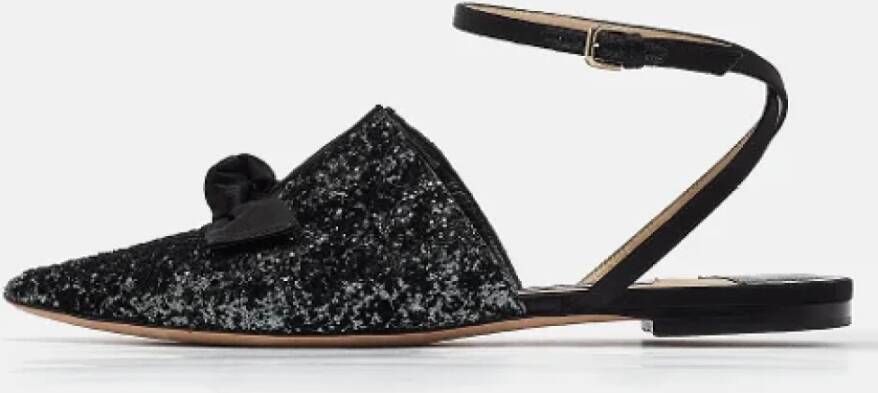 Jimmy Choo Pre-owned Fabric sandals Black Dames