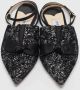 Jimmy Choo Pre-owned Fabric sandals Black Dames - Thumbnail 3