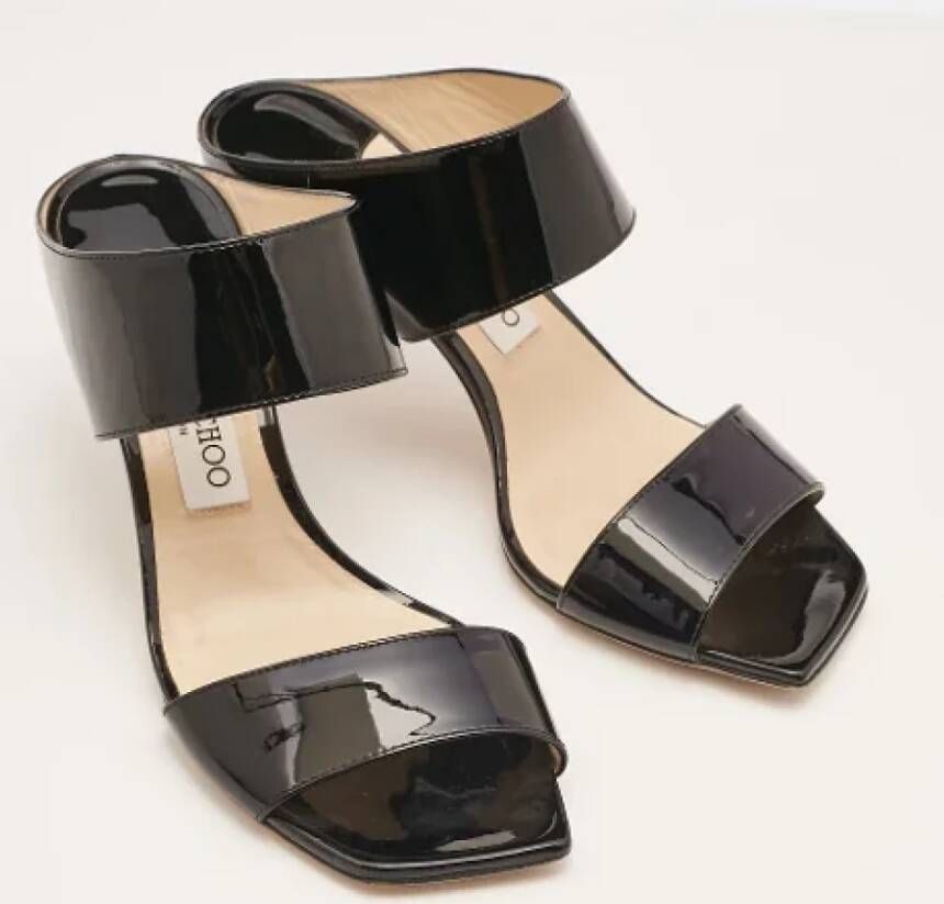 Jimmy Choo Pre-owned Fabric sandals Black Dames