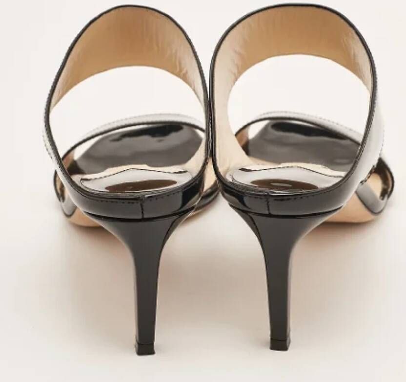 Jimmy Choo Pre-owned Fabric sandals Black Dames