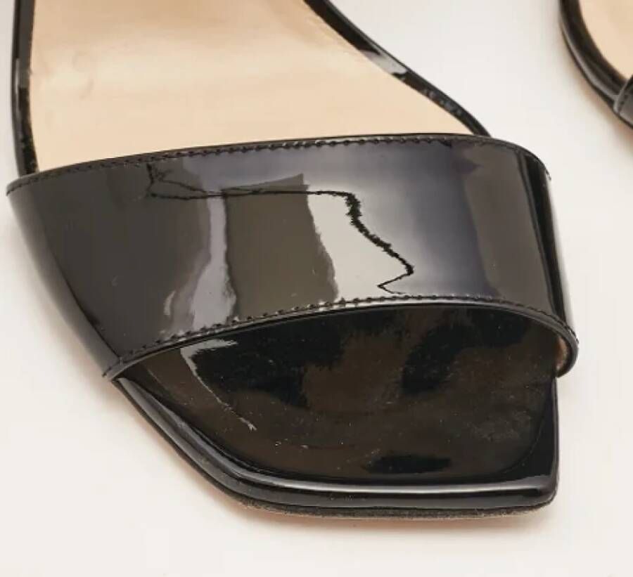 Jimmy Choo Pre-owned Fabric sandals Black Dames