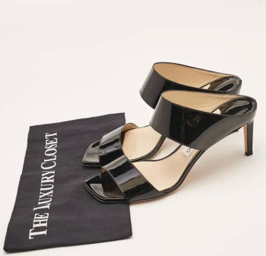 Jimmy Choo Pre-owned Fabric sandals Black Dames