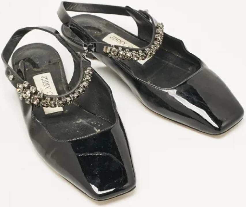 Jimmy Choo Pre-owned Fabric sandals Black Dames