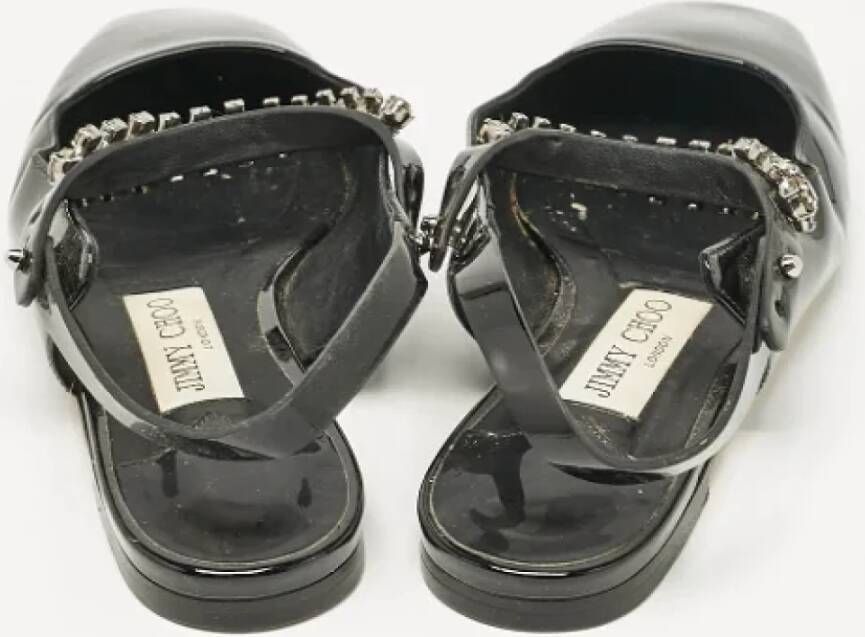 Jimmy Choo Pre-owned Fabric sandals Black Dames